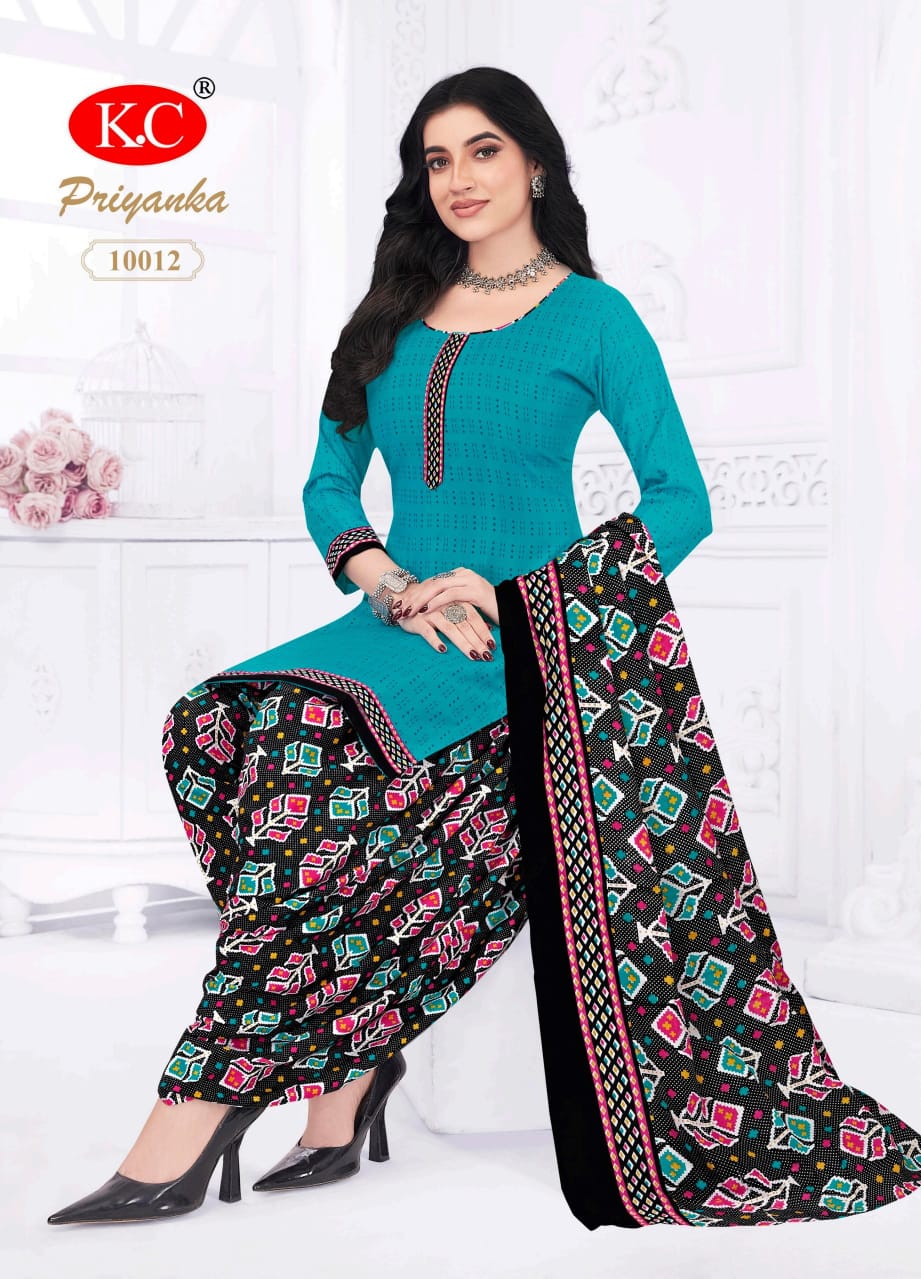 Priyanka Vol 10 By Kc Cotton Printed Readymade Dress Suppliers In India